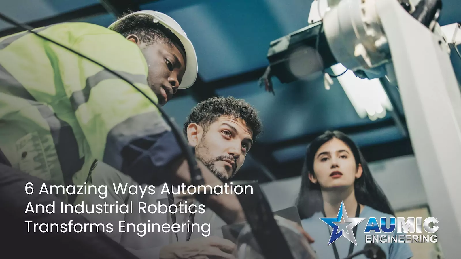 This is an image of an article about 6 Amazing Ways Automation And Industrial Robotics Transforms Engineering - Aumic Engineering